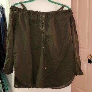 Calvin Klein off the shoulder top